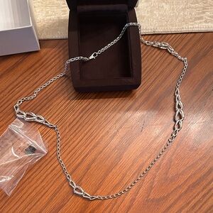 John Hardy Bamboo chain link sterling silver necklace retired